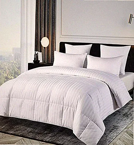 500 Thread Count Cotton Damask Duraloft Down Alternative Comforter - King