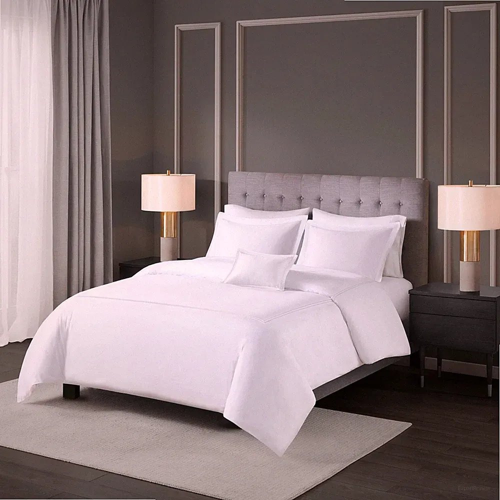 500 Thread Count Luxur Collection 100% Cotton Sateen Embroidered Duvet Cover Set