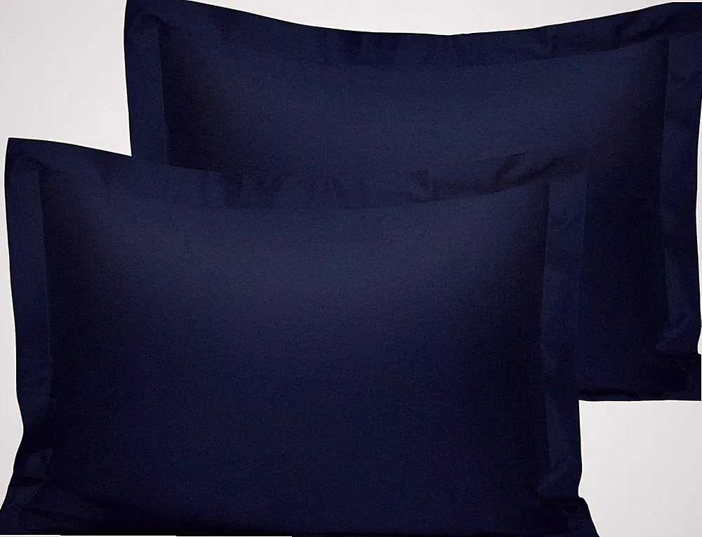 Cotton Standard Pillow Shams - 500 Thread Count Egyptian Cotton 20X26 Sham Cover