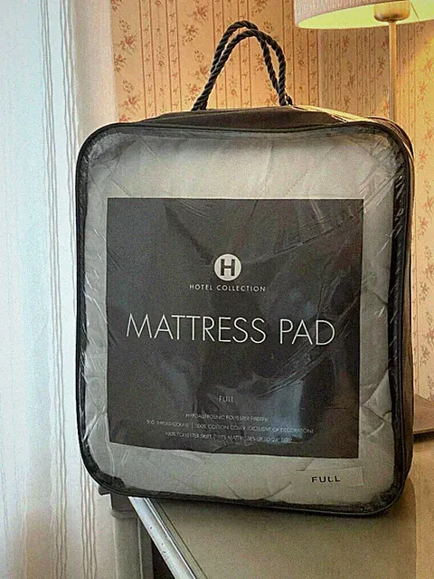 Hotel Collection 500 Thread Count Cotton Hypoallergenic Full Mattress Pad