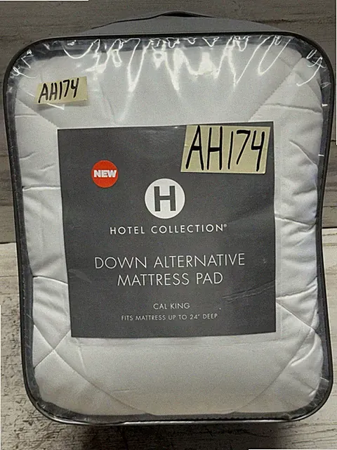 Hotel Collection 500TC Cotton Down Alternative Mattress Pad Cal King New