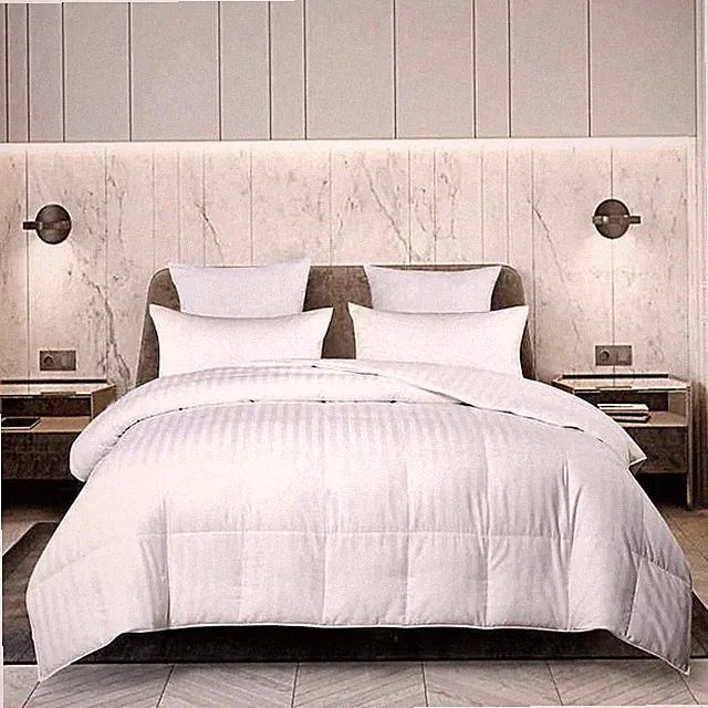 HOTEL GRAND 500 THREAD COUNT WHITE DOWN COMFORTER SIZE TWIN NEW