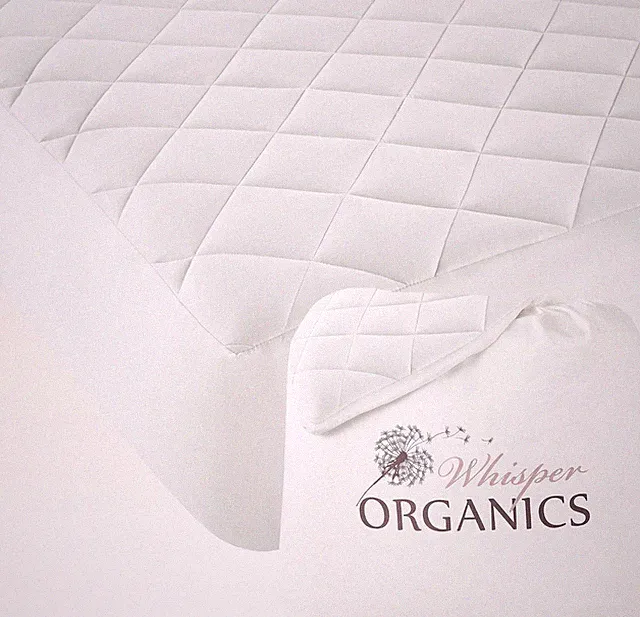 Luxury Organic Cotton Quilted Mattress Cover - 17" Deep Pocket, Full Size