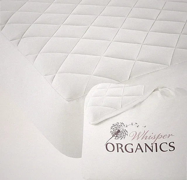 Organic Cotton Mattress Pad - Luxury Quilted Twin Topper - 400GSM Deep Pocket