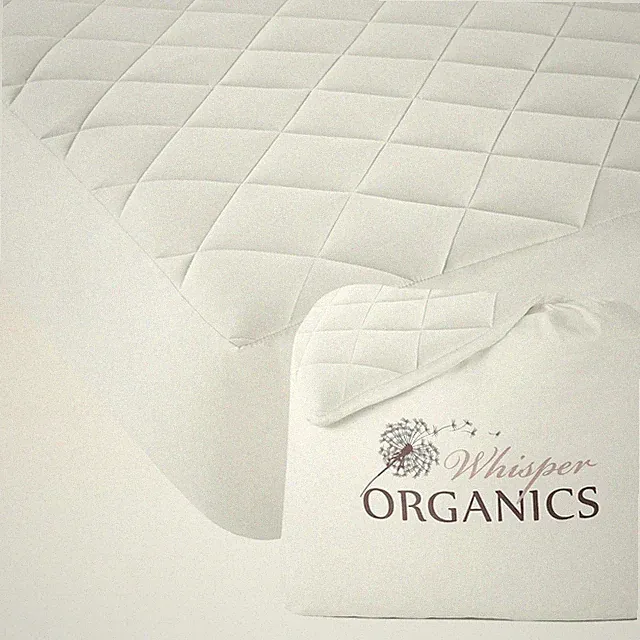 Organic Mattress Pad 100% Cotton 500 Thread Count Twin - Breathable & Soft