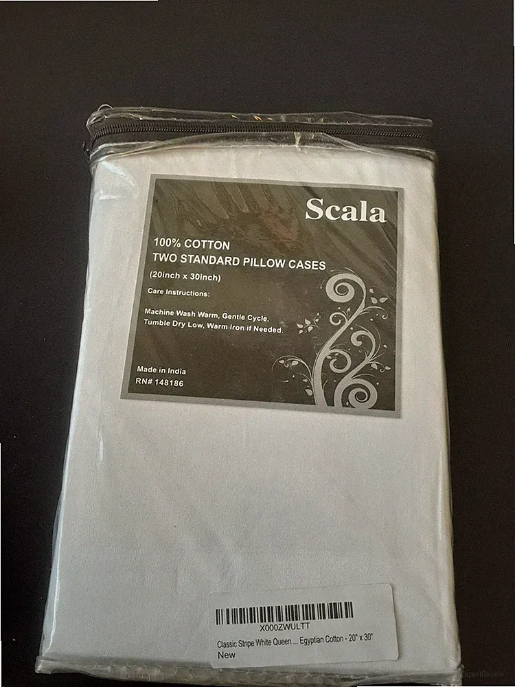 Scala Bedding SCALABEDDING Pillow Shams Set of 2 Pieces 500 Thread Count 100%