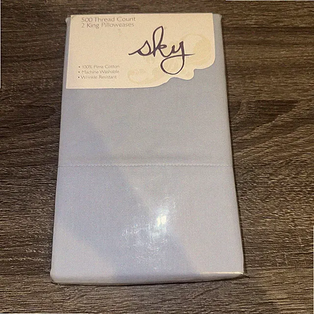 Sky 500 Thread Count 2 King Pillowcase