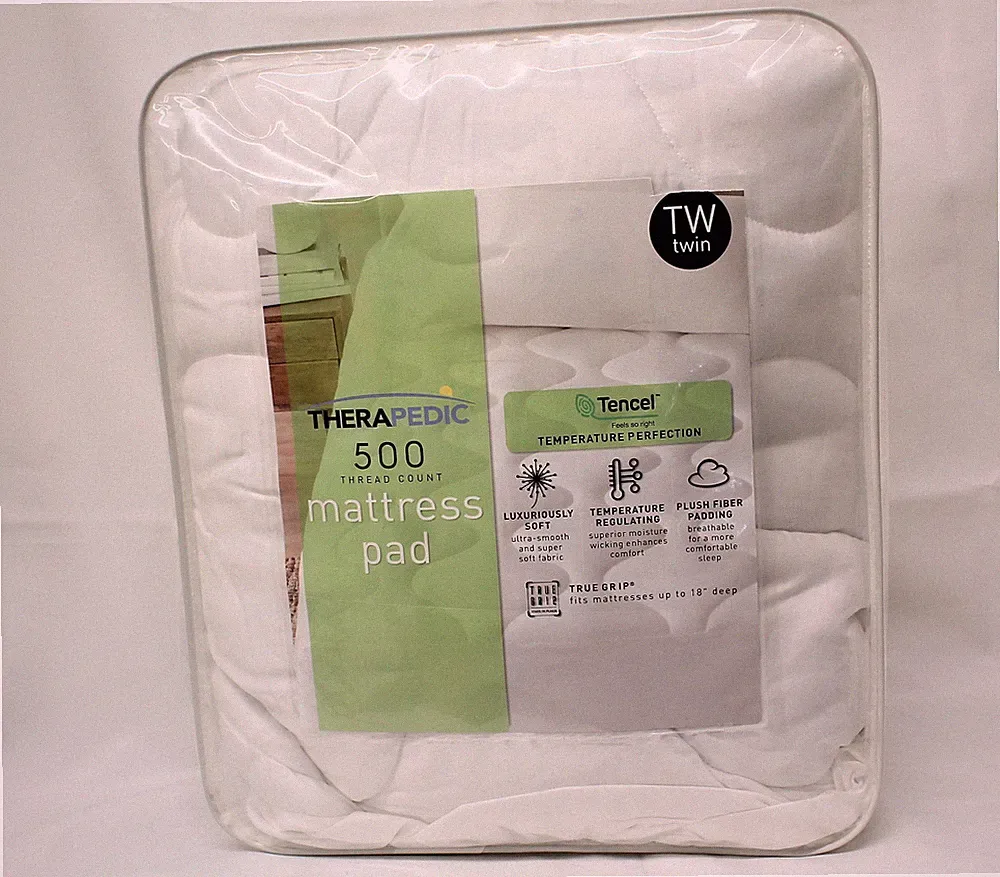 Therapedic 500 Thread Count Mattress Pad (Twin)